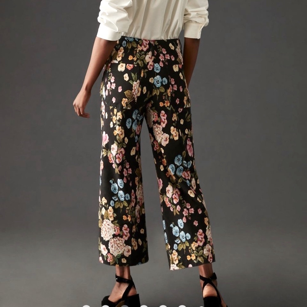 The Colette Cropped Wide-Leg Pants by Maeve - Picture 3 of 9